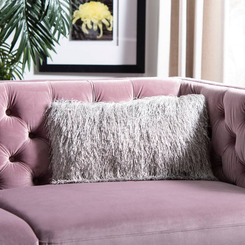 SAFAVIEH Julchen Chic Indoor/ Outdoor Shag Decorative Pillow