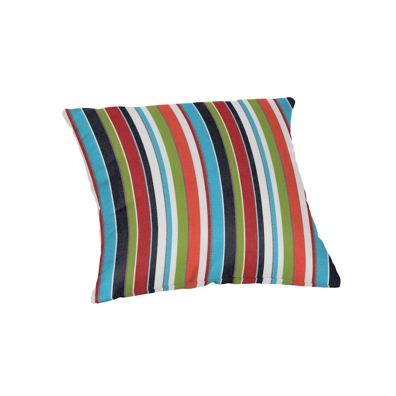 Sunbrella 20 inch Square Stripe Outdoor Throw Pillow
