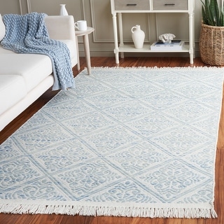 SAFAVIEH Handmade Kilim Rixta Trellis Tassel Wool Rug