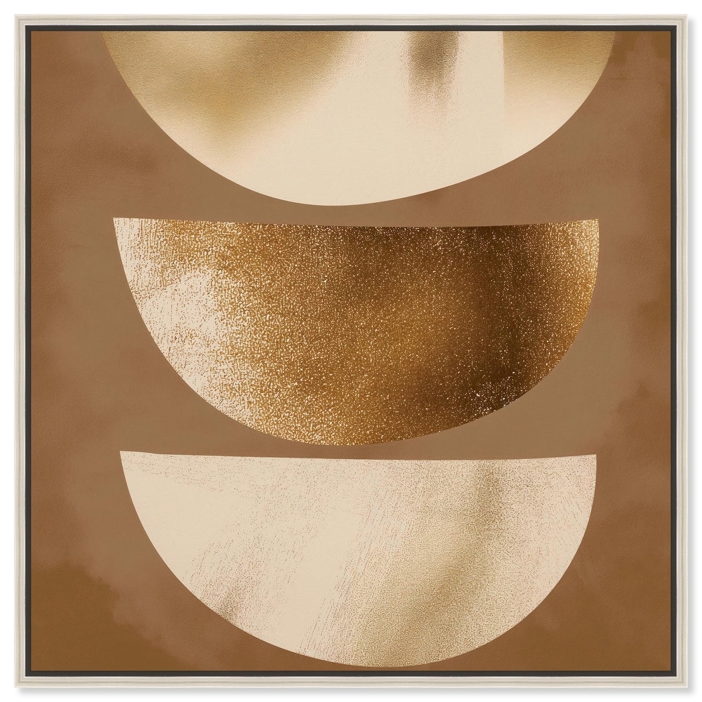 Golden Crescents I Canvas by Art Remedy