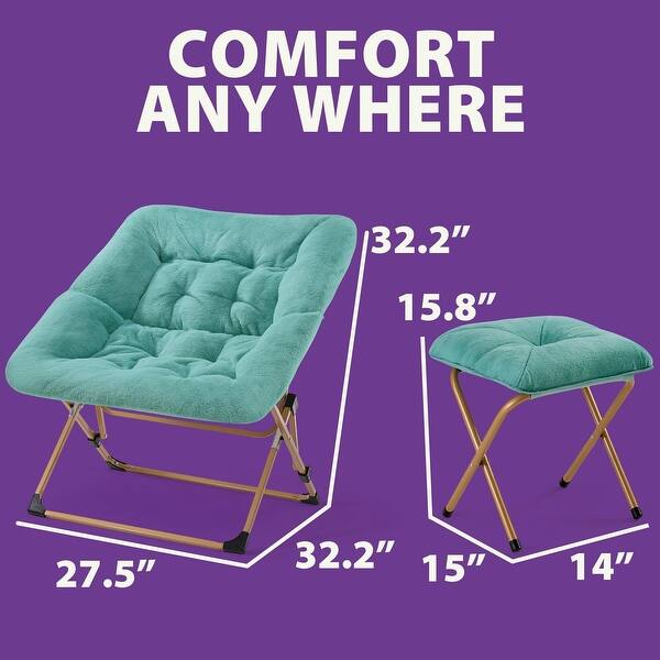 LIUYUDIY Foldable Oversized Moon Chair, Large Soft Lazy Cozy Comfortable Faux Fur Round Saucer Moon Chair For Teens And Adults B00fa538 7a7a 495f 9f48 24e7705e2af2.53d917a39c5a31b52c37d61a14b22c6f