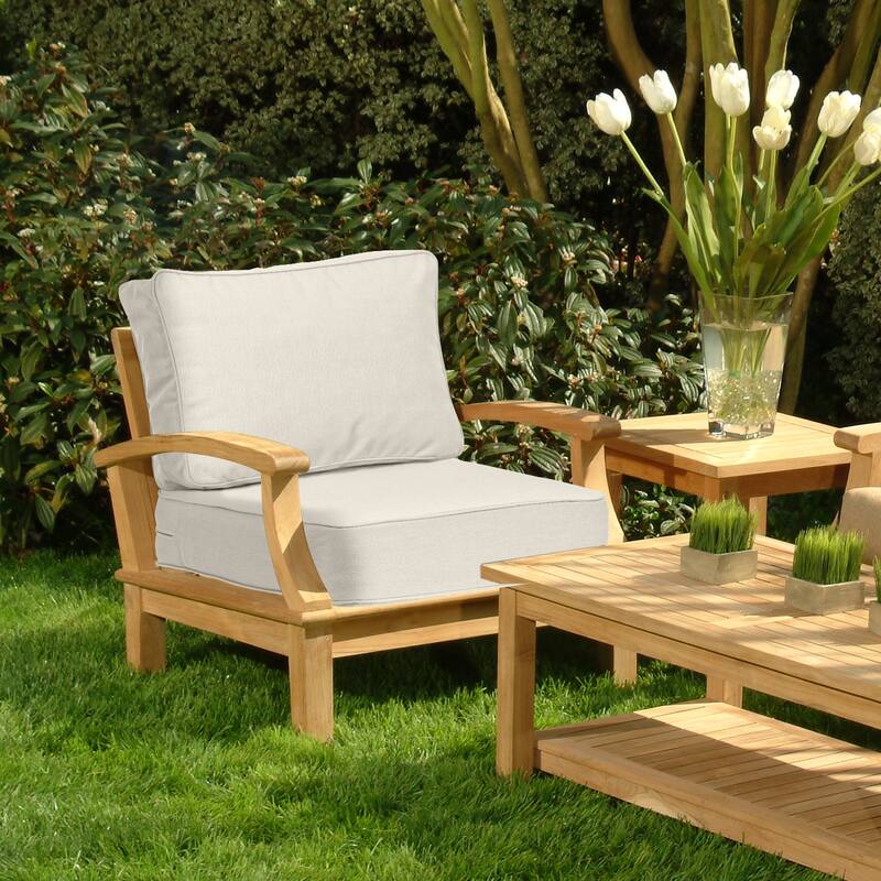 Aoodor 25x25x6 Inch Outdoor Patio Chair Cushions Set, Weather-Resistant Sunbrella Fabric Outdoor Cushion