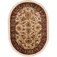 preview thumbnail 53 of 81, SAFAVIEH Handmade Classic Treva Traditional Oriental Wool Rug 7'6" x 9'6" Oval - Ivory/Red - Oval