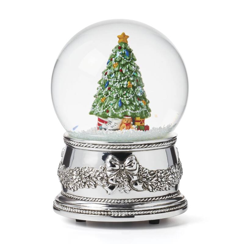 Reed And Barton Christmas Tree Musical Snow Globe