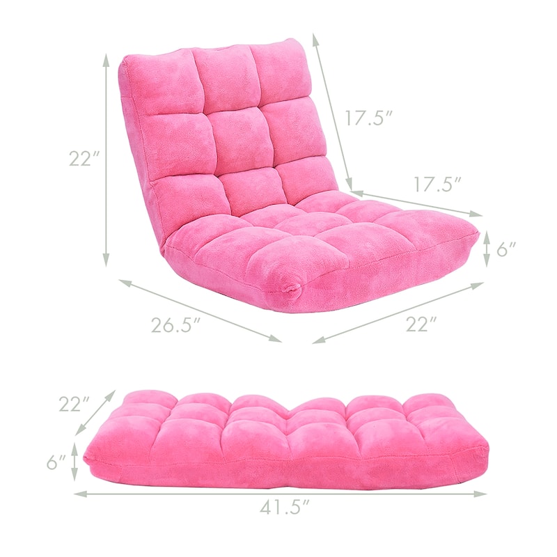 Adjustable Floor Sofa Couch Multifunctional Lazy Sofa Sleeper Bed