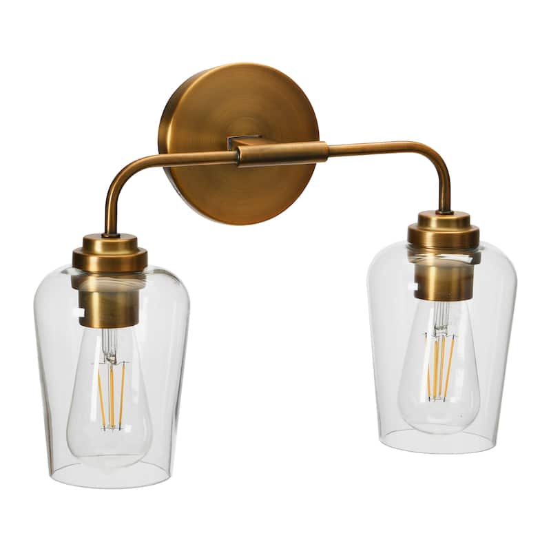 Robert Stevenson Lighting Holden - Metal and Glass Vanity Light