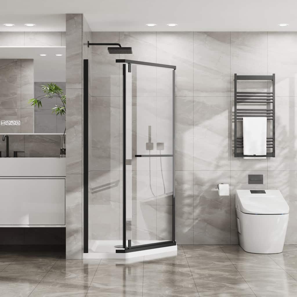 Innovative Corner Shower Enclosure for Compact Bathrooms with Advanced Features