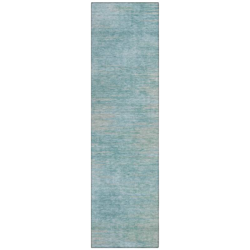 Machine Washable Indoor/ Outdoor Chantille Solid Ombre Rug