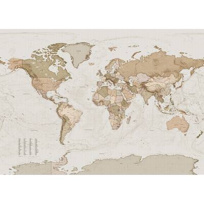 Earth Map Wall Mural