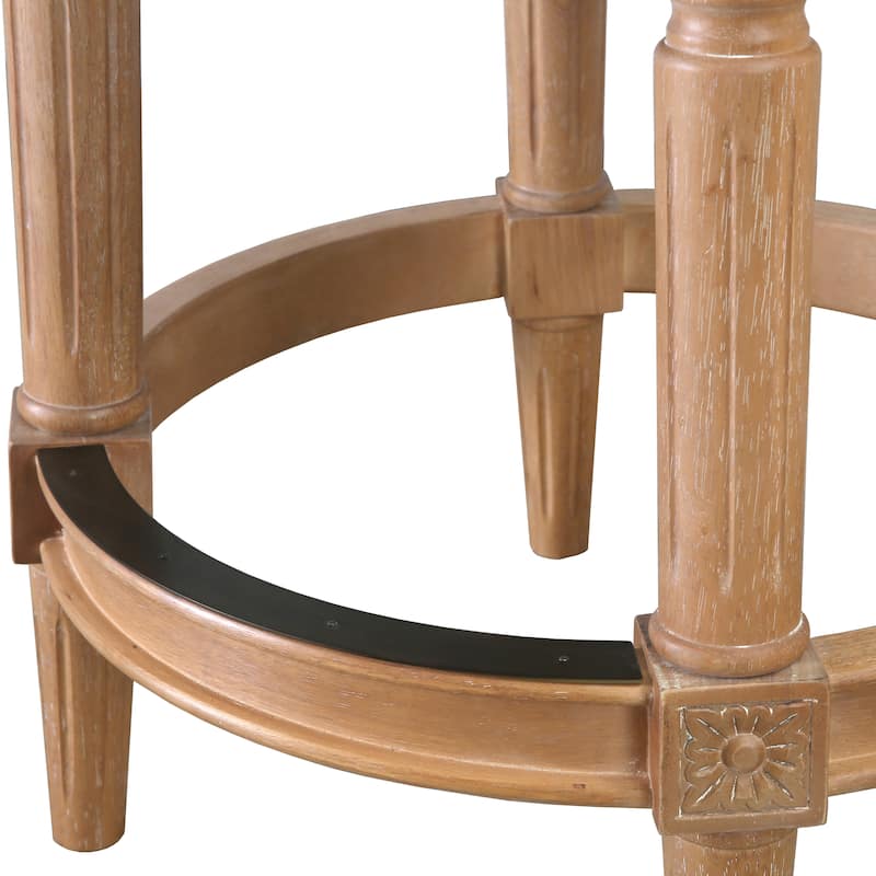 Copper Grove Rijssen 26in. Counter-Height Wood Swivel Stool