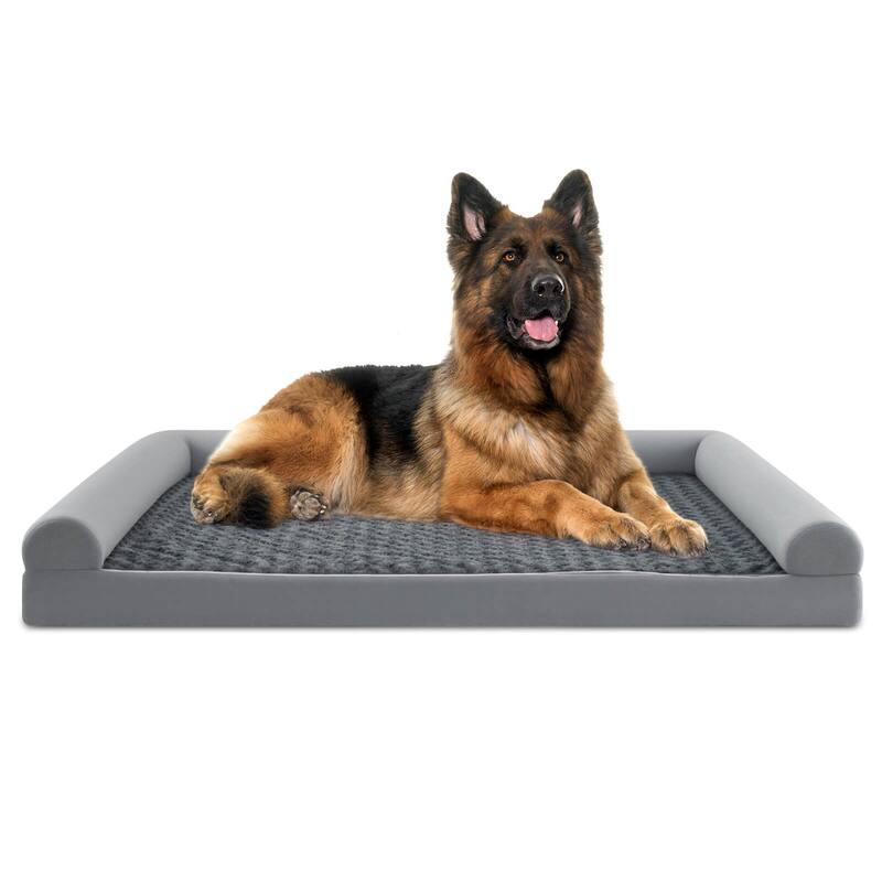 Costway L/XL/XXL Sized Large Pet Bed with Orthopedic Egg Crate Foam - 53" x 36" x 7"(L x W x H)