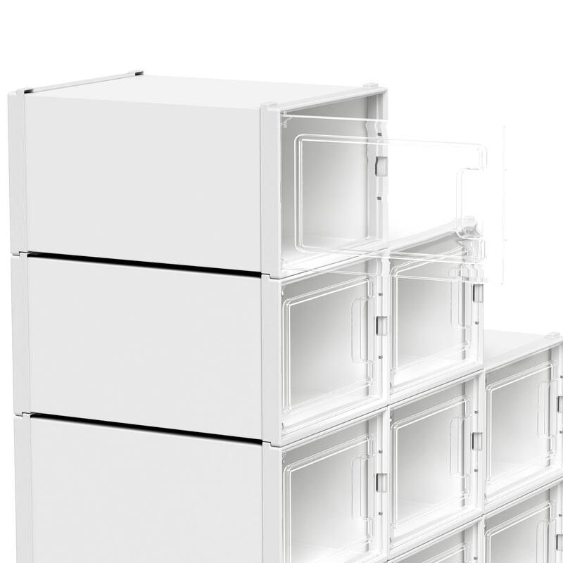 Plastic Shoe Storage Box Set
