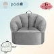 preview thumbnail 9 of 26, Heritage Kids Pod Curved Back Kids Bean Bag Chair