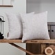 preview thumbnail 13 of 55, Deconovo Faux Linen Throw Pillow Covers 2 PCS(Cover Only) 18x18 Inch - Light Flax