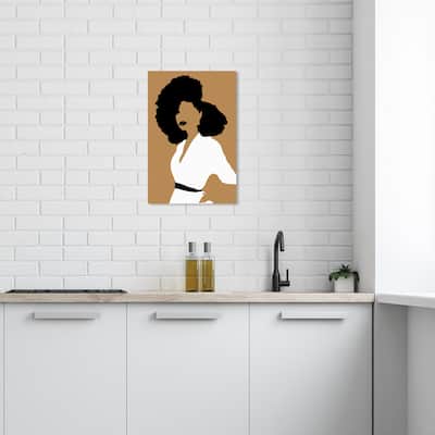 Wynwood Studio Fashion and Glam 26761 Glorious White and Modern & Contemporary Wall Art Canvas Print