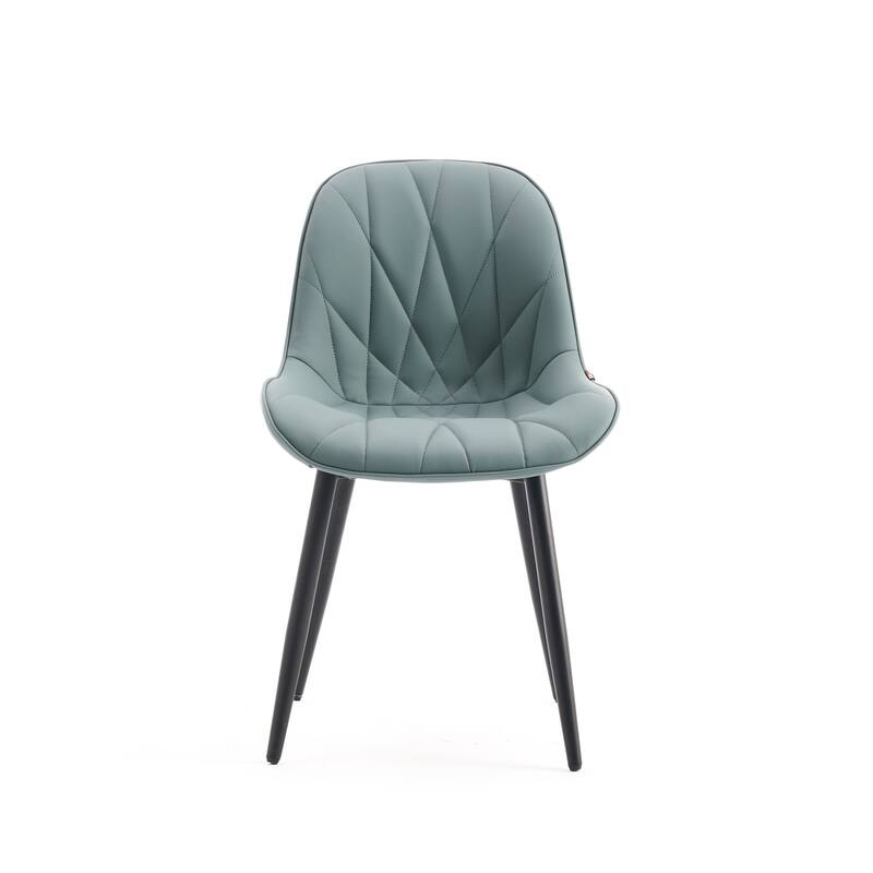 Modern Dining Chairs Set of 2 with Curved Backrest