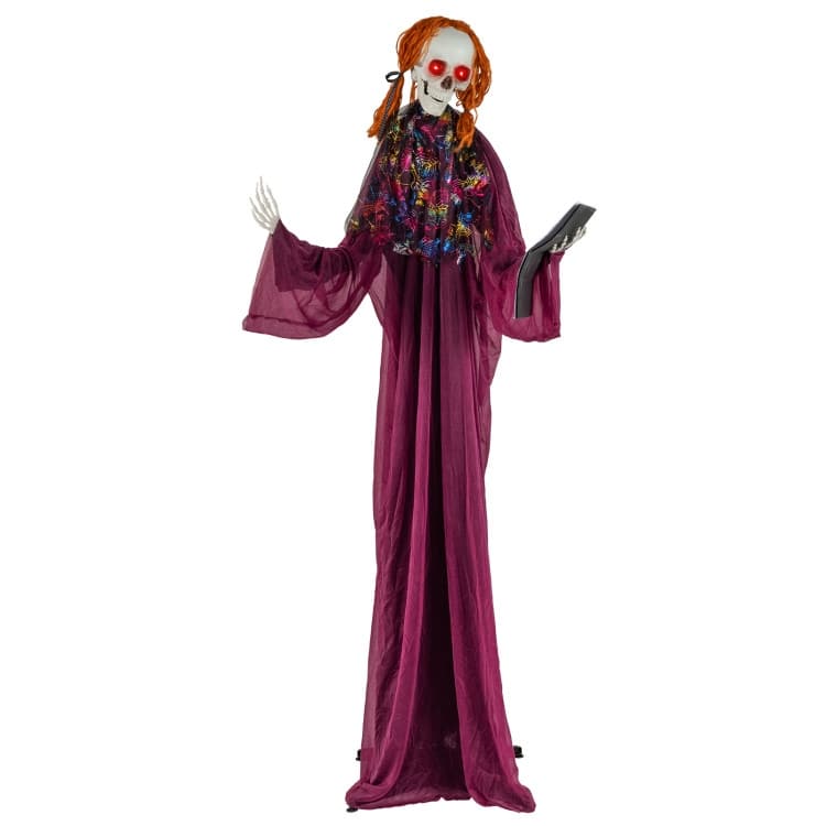 Purple Metal Fabric Animated Halloween Prop with Sound and Motion
