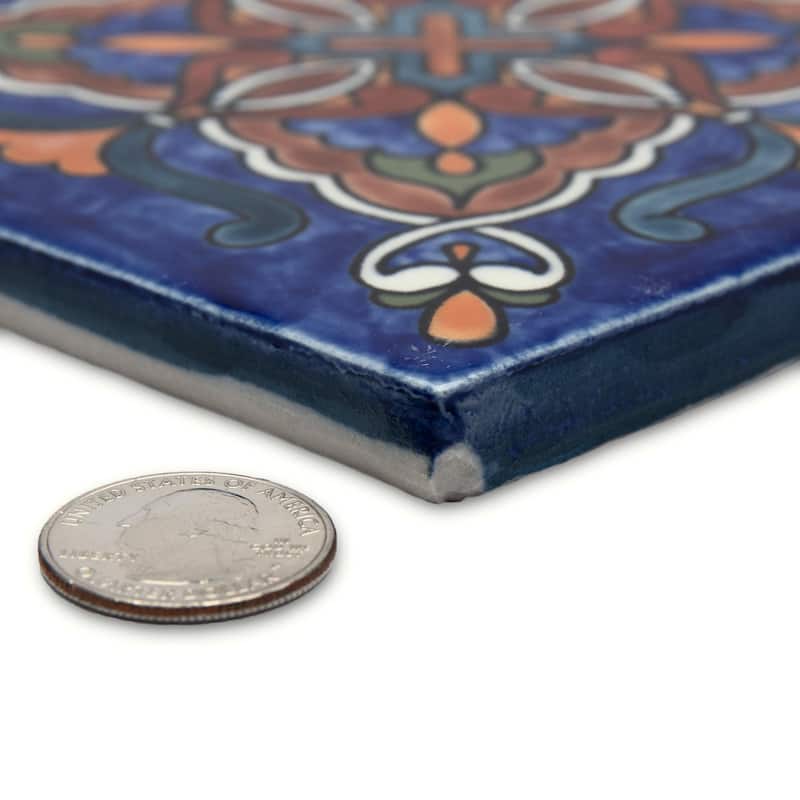 Merola Tile Provincial Deco Prado 6" x 6" Porcelain Wall Tile - (1 Tile)