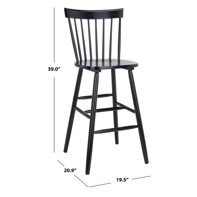 SAFAVIEH Belva 30-inch Spindle Farmhouse Bar Stool (Set of 2) - 20" W x 21" D x 44" H - 20"W x 21"D x 44"H