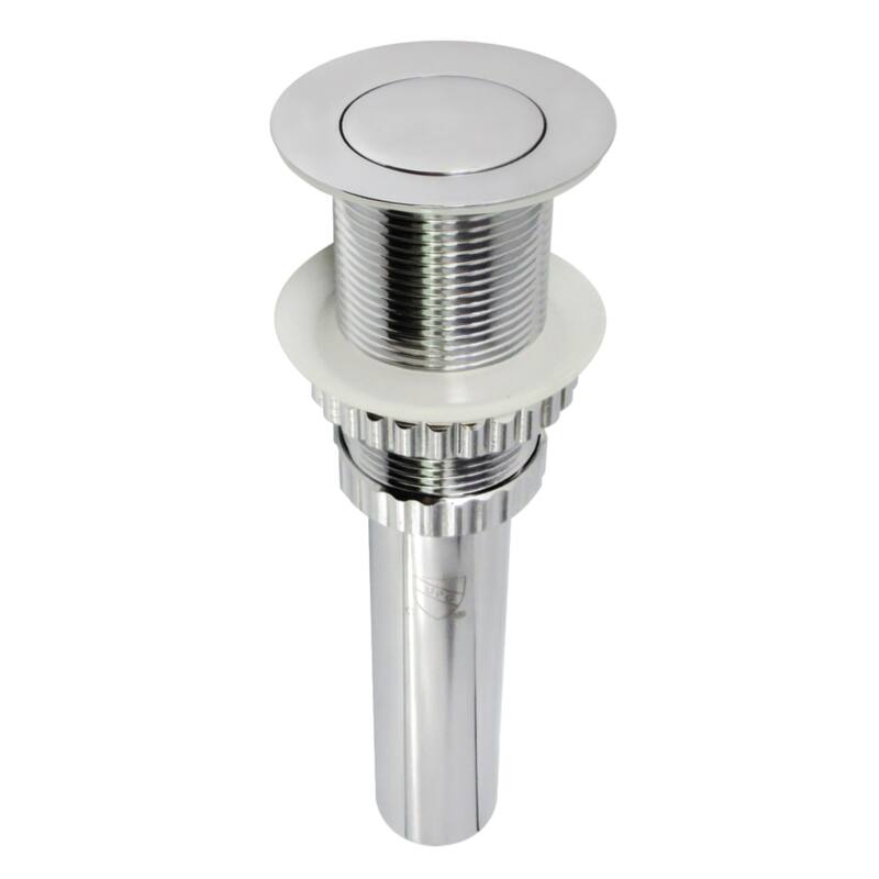 Kingston Brass Coronet Brass Push Pop-Up Bathroom Sink Drain - Polished Chrome