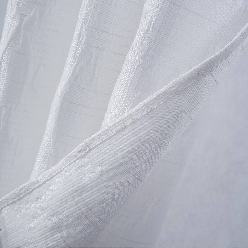 Bridgeport Jacquard Window Curtain Panel 90" - Machine Wash