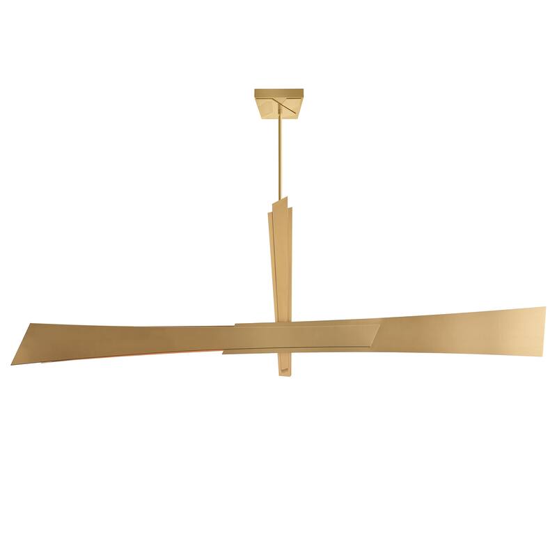 Solara Integrated LED 72in Brass Chandelier
