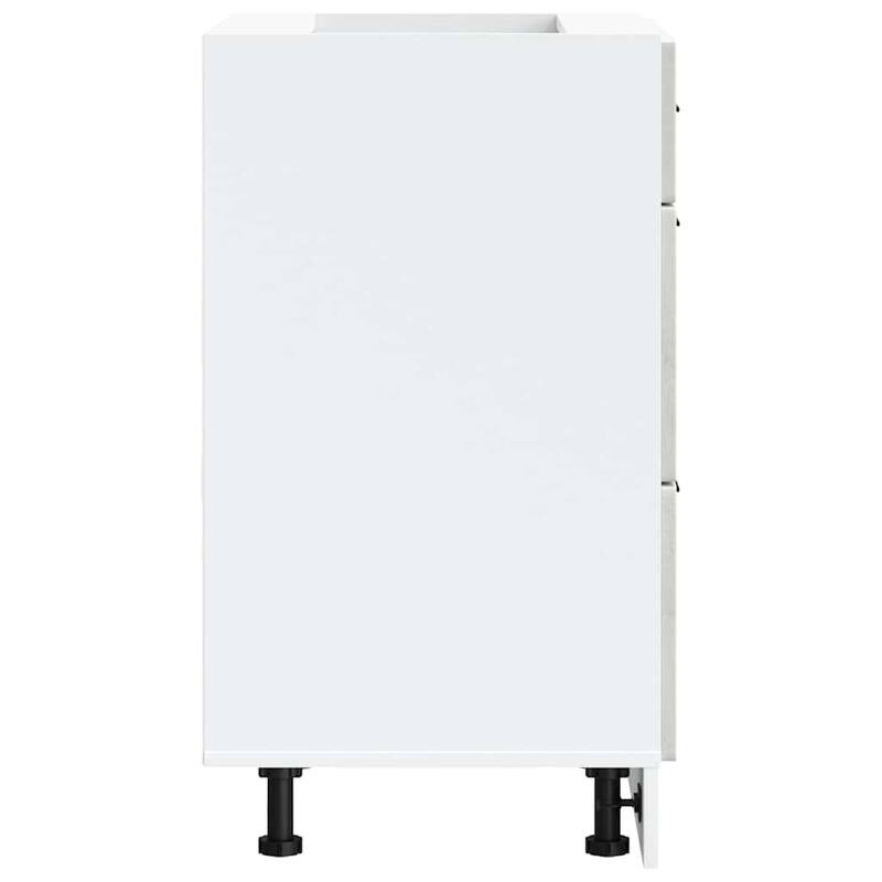 vidaXL Kitchen Base Cabinet Concrete Grey Engineered Wood Standard - 18.1 x 23.6 x 32.1