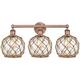 Option Clear Glass with Brown Rope / Antique Copper
