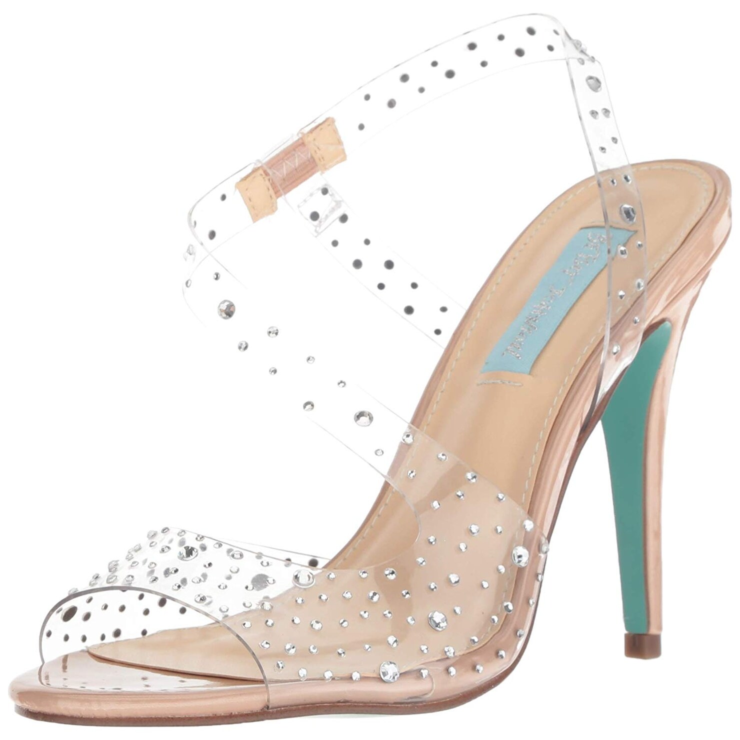 betsey johnson clear heels