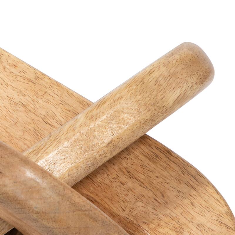 Sagebrook Home Neutral Wood Decorative Knot Figurine