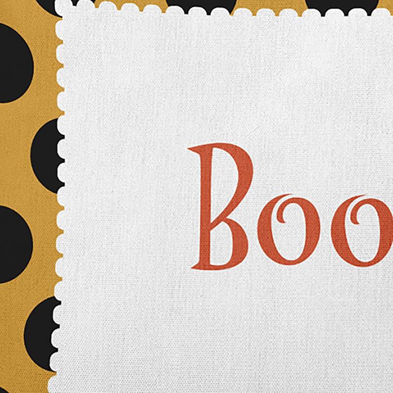 Halloween Boo Dots Accent Pillow