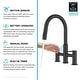 preview thumbnail 33 of 86, KRAUS Oletto Bridge Kitchen Faucet with 2-Function Pull-Down Sprayhead