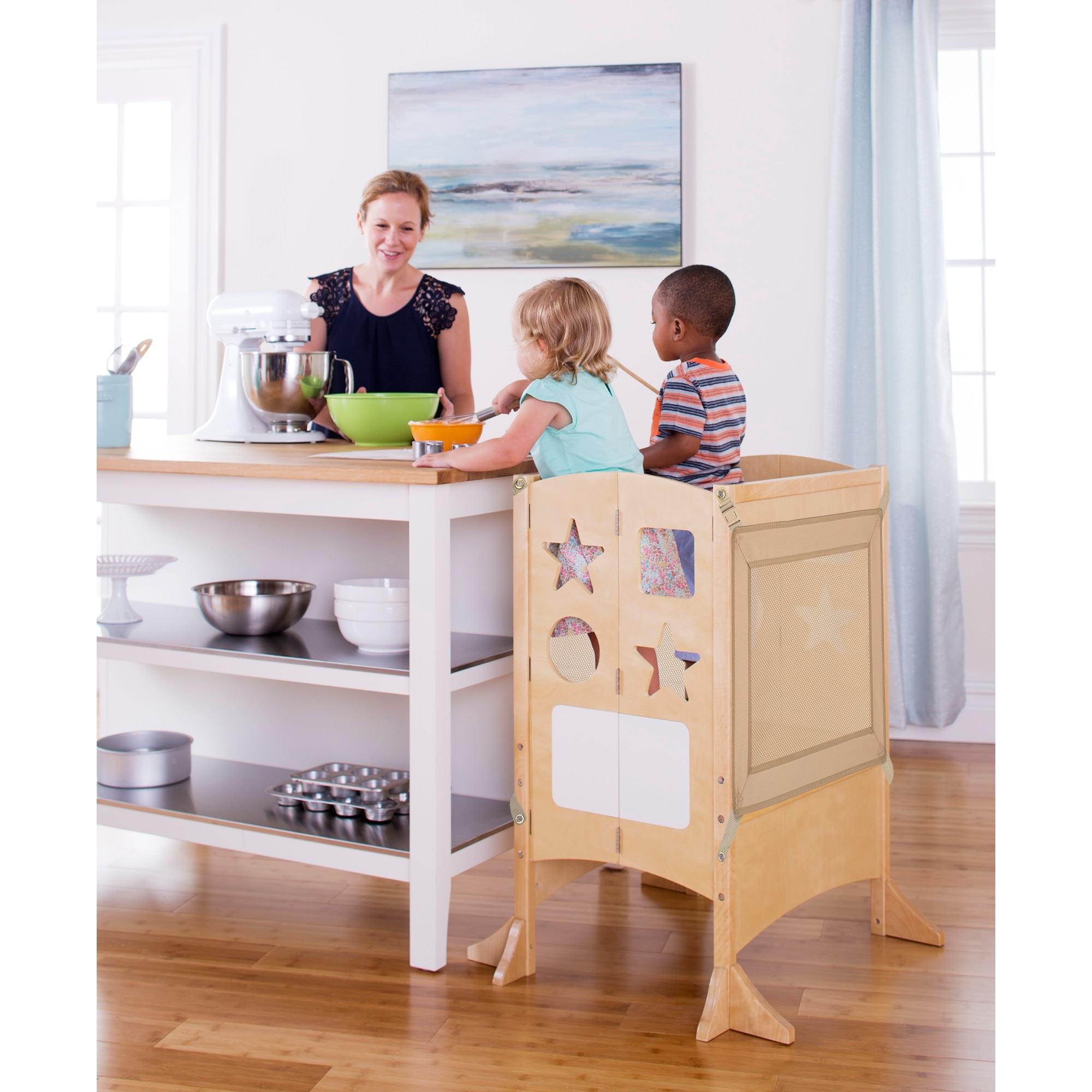 Guidecraft Classic Kitchen Helper Double Natural Bed Bath Beyond 33986124