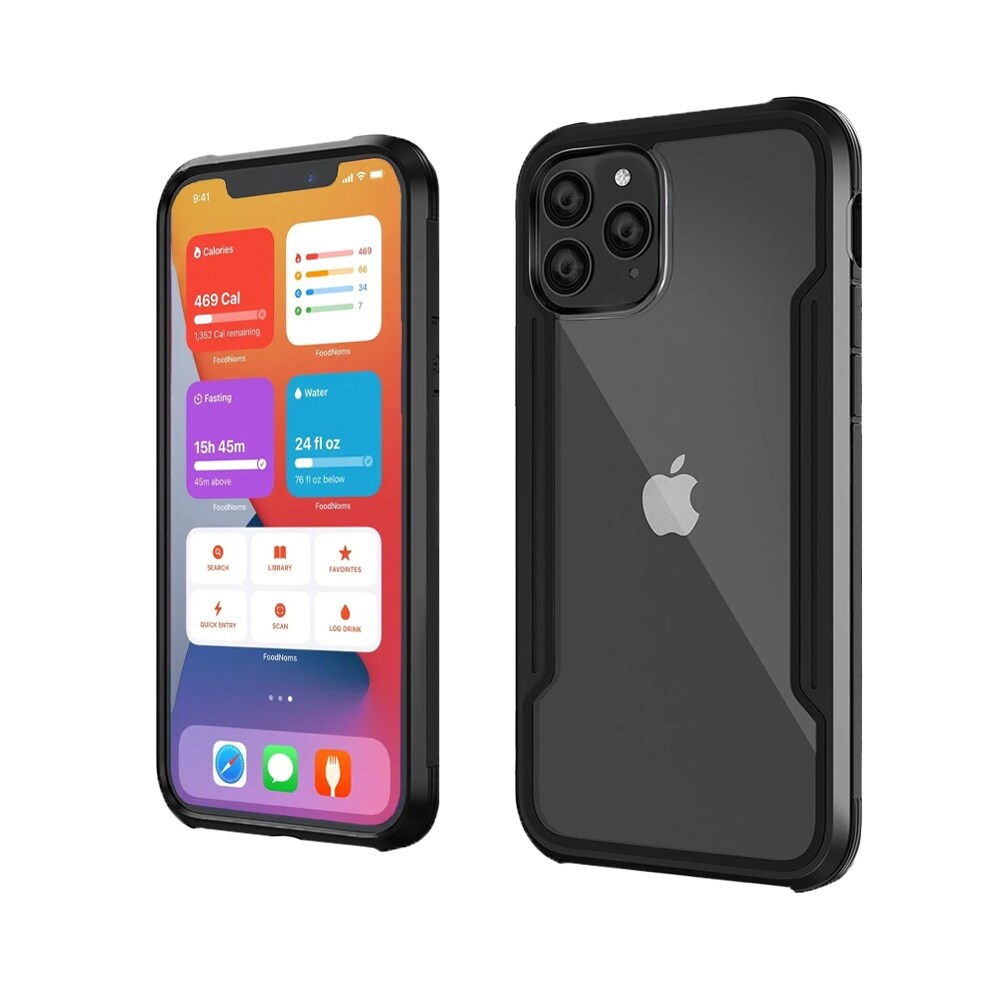 Iphone 12 Pro Max 6 7 Inch Case Premium Tpu Black Bumper Hard Pc Translucent Back Raised Lip Screen Camera Overstock