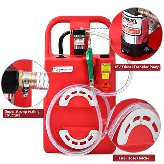 26 Gallon Fuel Caddy Fuel Storage Tank Gasoline Diesel & Electric Pump