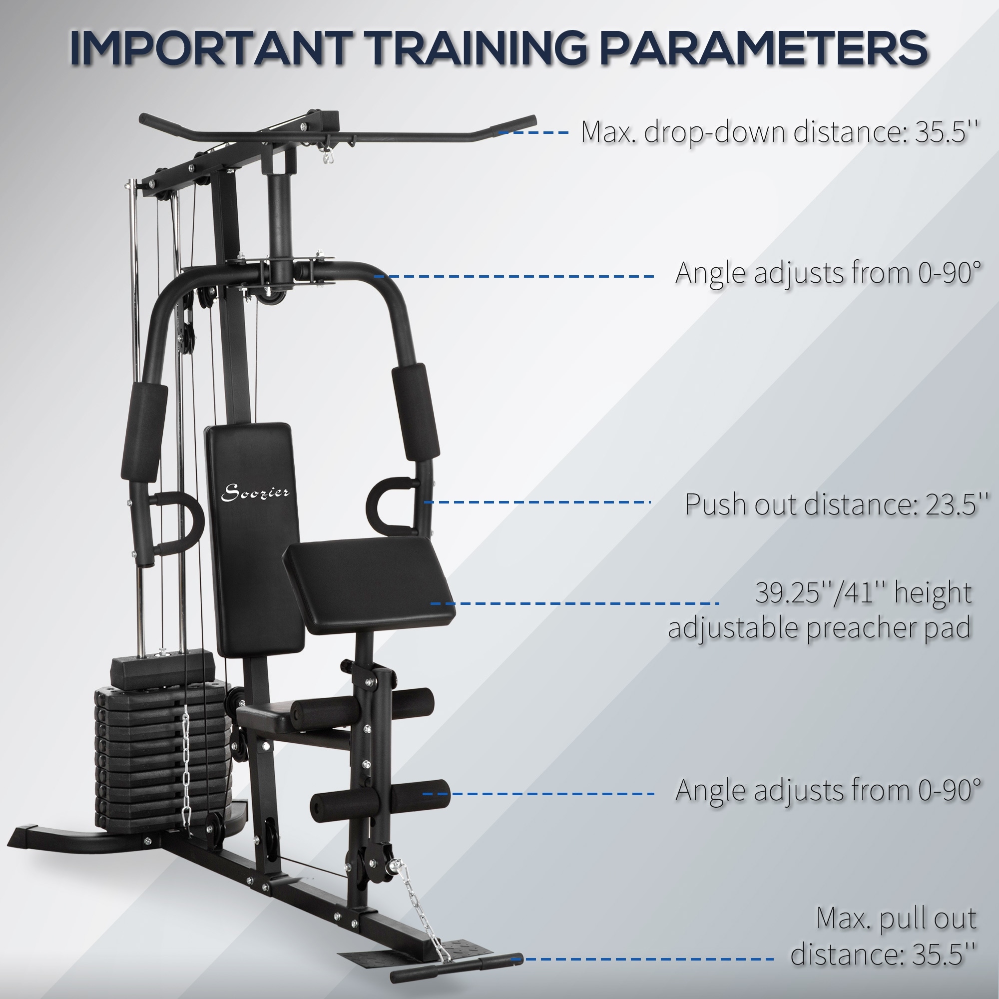 Soozier home gym top