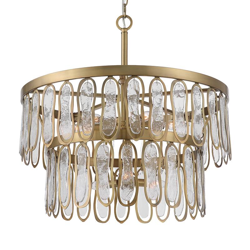 Uttermost Aurelie 9 Light Round Pendant - 28H x 28 Dia in.