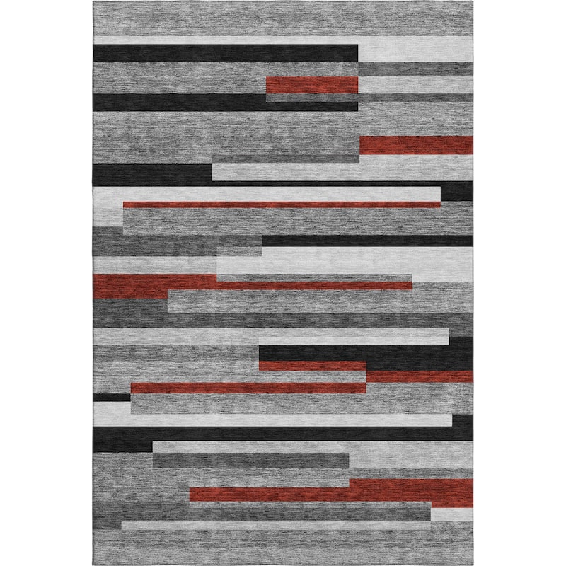 Premium Washable Super Soft Mosaic Stripe Mayfield Rug
