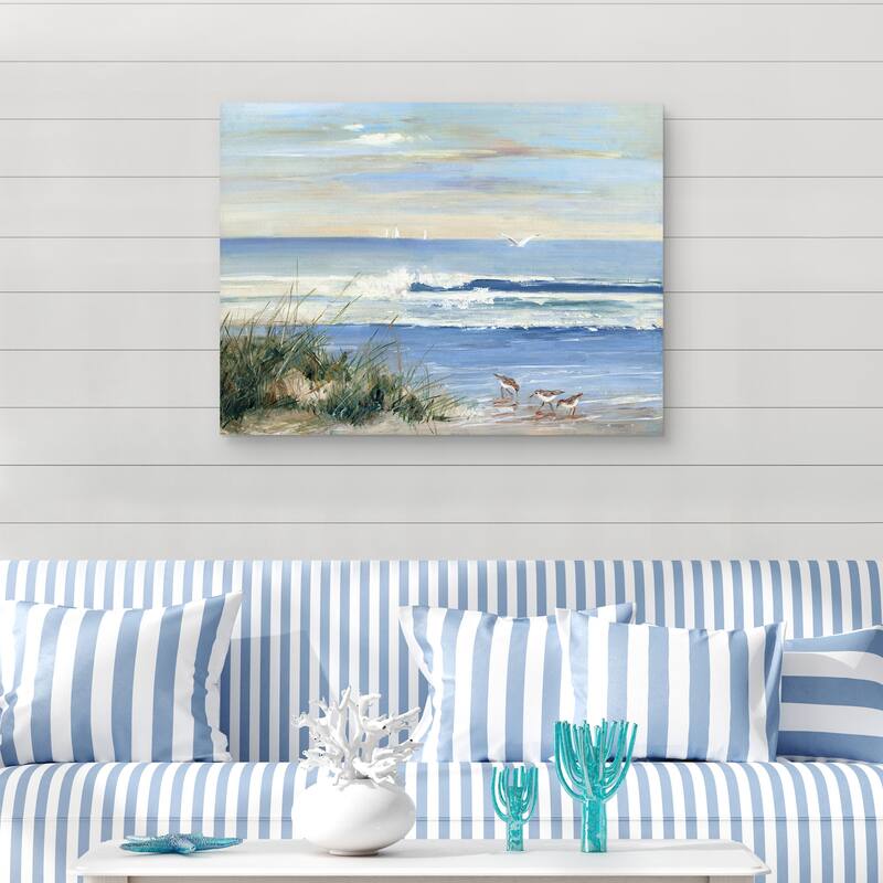 Beachcombers by Sally Swatland Canvas Art Print