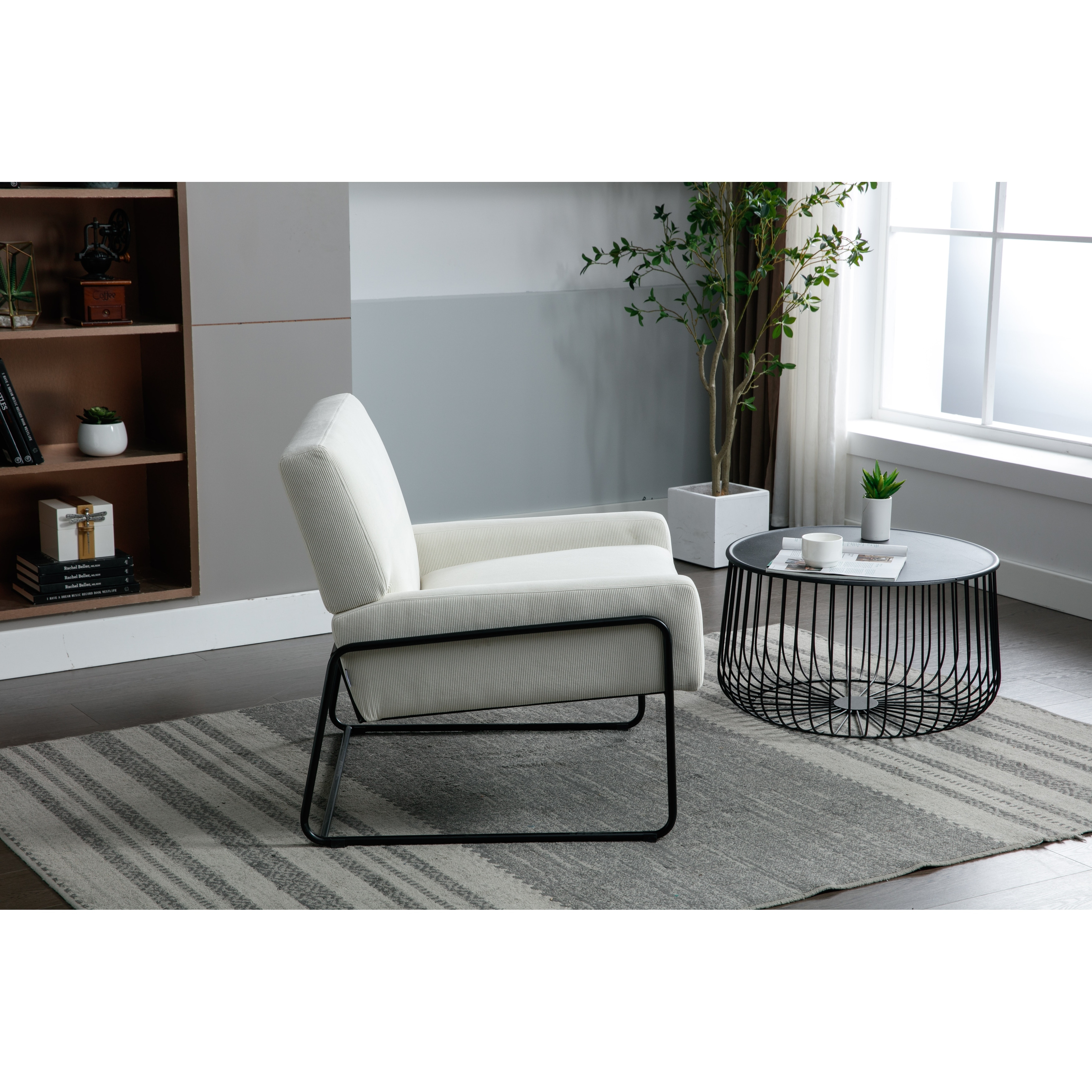 Modern industrial shop accent chair