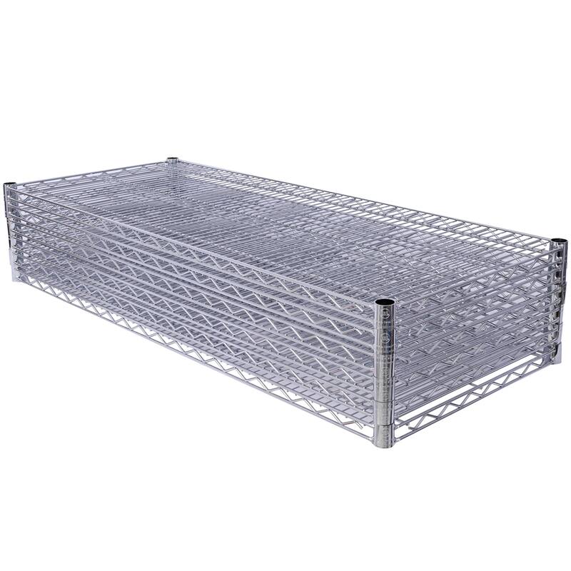 6 Tier 6000lbs Capacity Adjustable Metal Storage Rack with Wheels