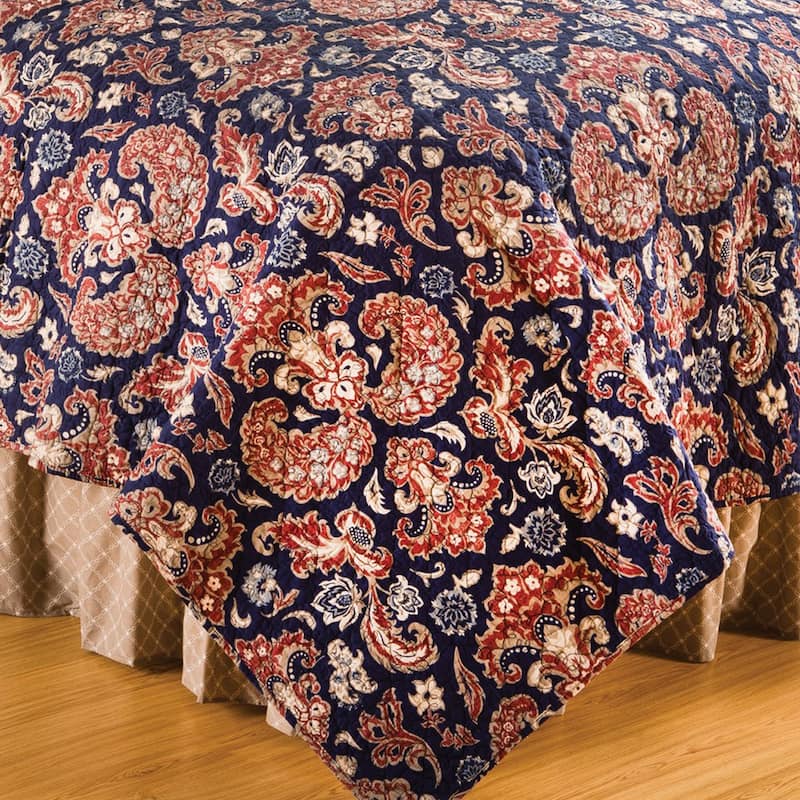 Rosamund Damask Mini Quilt Set 2 - Blue