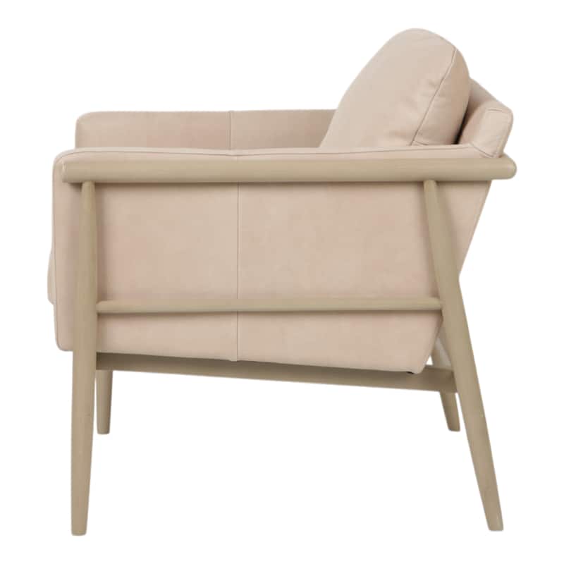 Fabric Armchair Comfortable Supportive Cushions Accent - 31" Ivory - 28" x 30" x 31"