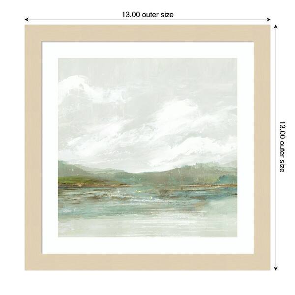 dimension image slide 2 of 18, Crystal Shallows by PI Studio Wood Framed Wall Art Print