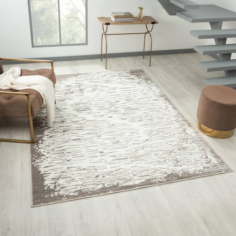 Luxe Weavers Artistic Textured Metallic Area Rug - 8x10 - Grey