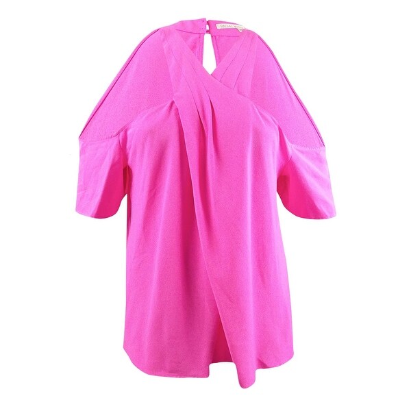 neon pink plus size top