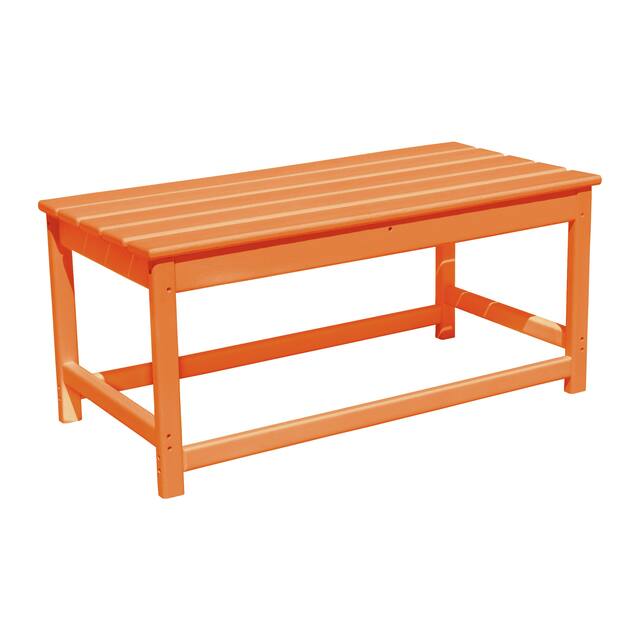 Laguna 36-inch Weather Resistant Coffee Table - Orange