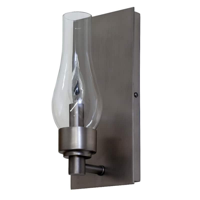 House of Troy Lake Shore 1 Light Wall Sconce - Satin Pewter