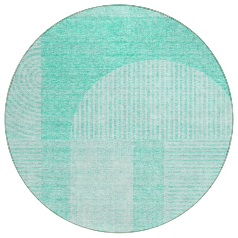 Machine Washable Indoor/ Outdoor Chantille Modern Deco Rug