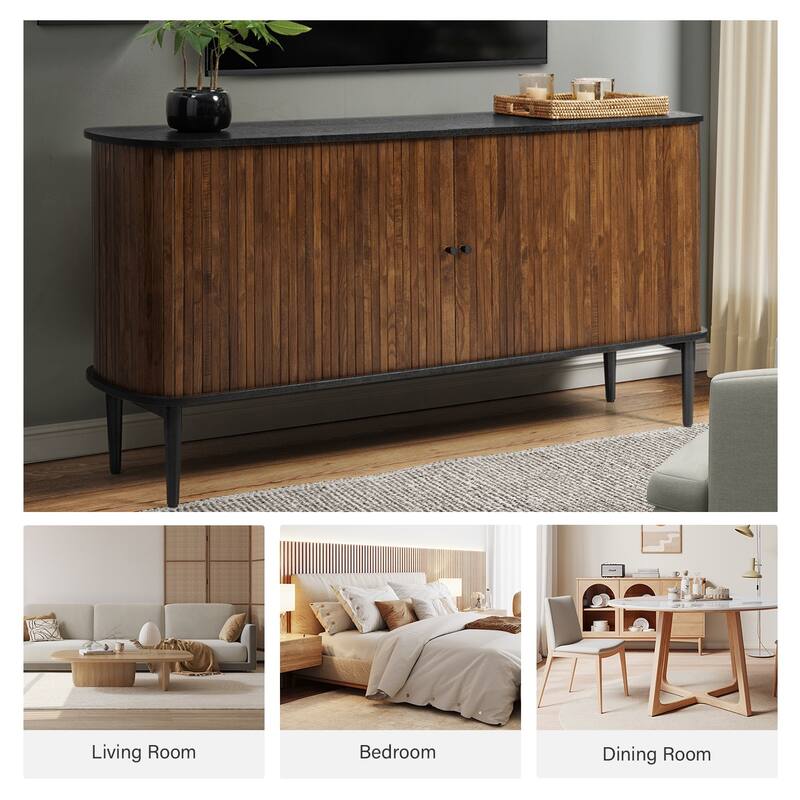 Franz Modern 63"Wide Sideboard with adjustable shelf by HULALA HOME